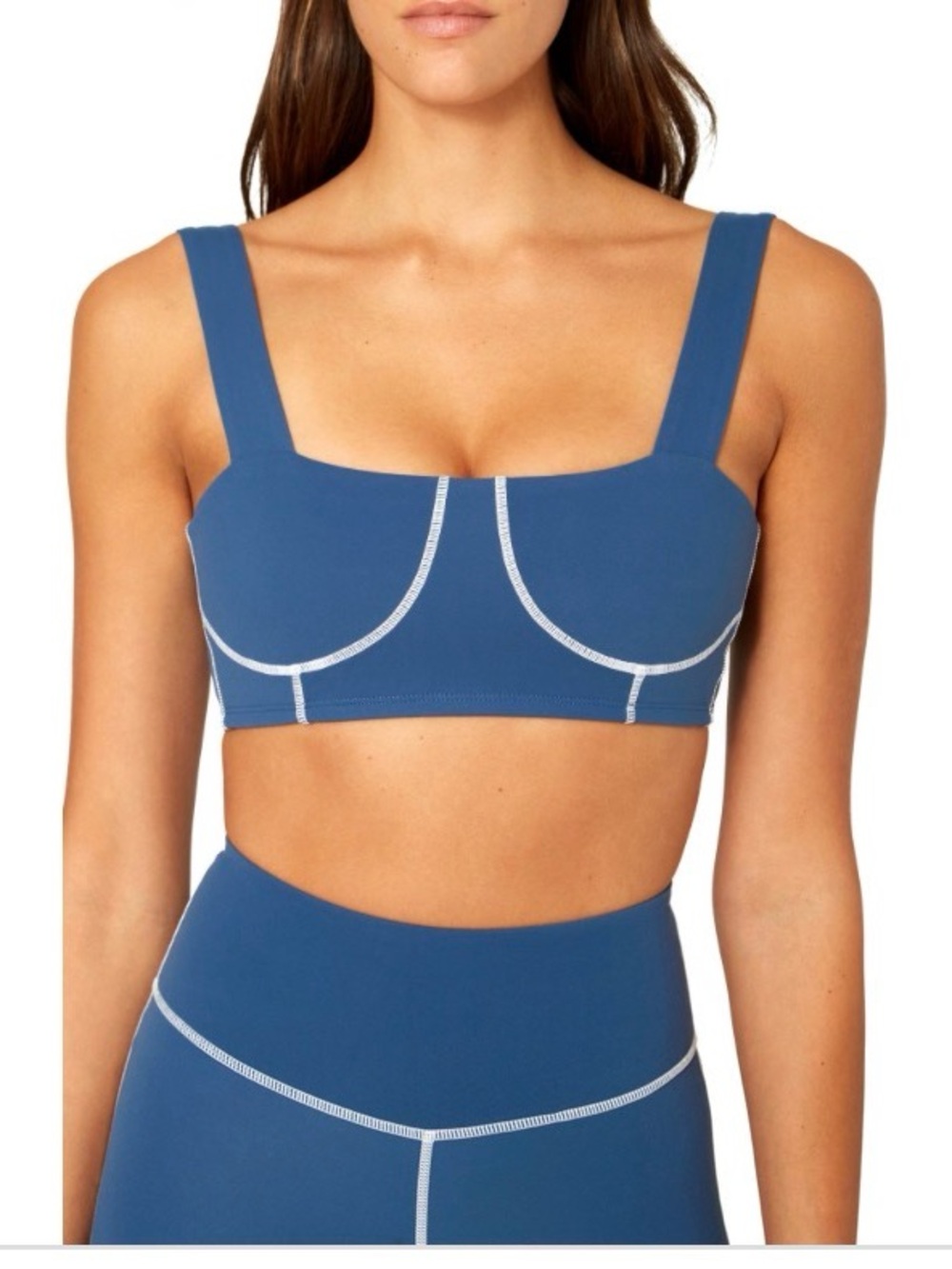 WeWoreWhat Women's Squareneck
Corset Top and pants - Pale Navy - Size XS